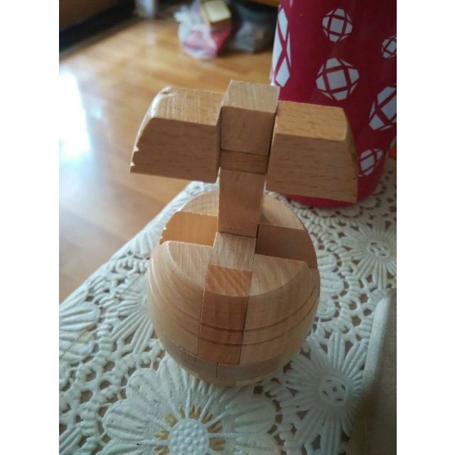 > 木有人 木质孔明锁鲁班锁 益智玩具 酒桶锁商品评价 > 这款超级简单