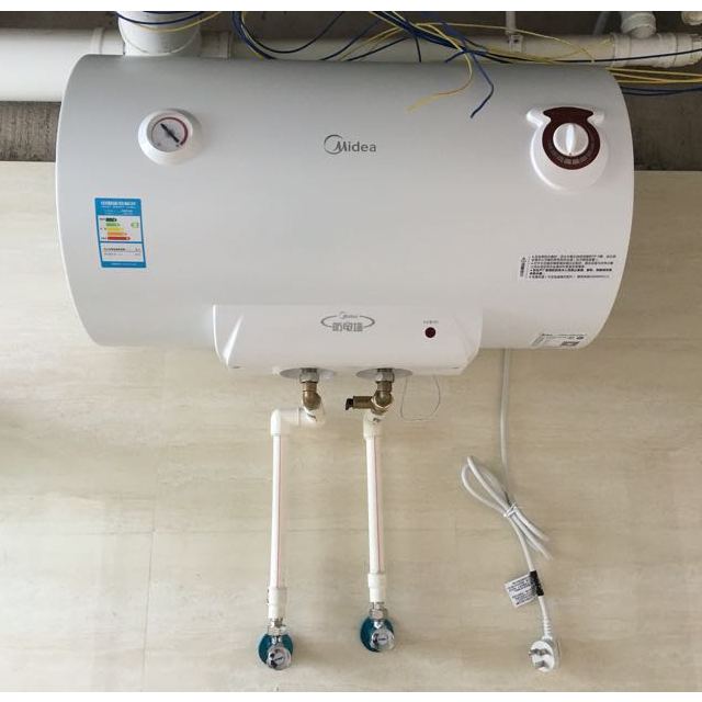 美的(midea)50l家用電熱水器f50-21s1 2100w加熱 藍鑽內膽 機械簡約