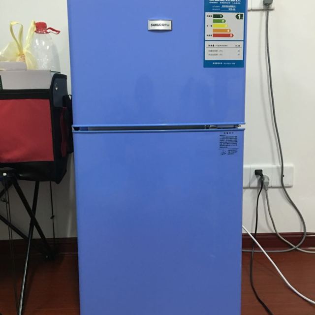 樱花sakurabcd98升双门迷你小型电冰箱家用冷藏冷冻冰箱