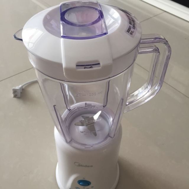美的midea榨汁机wbl25b26一机双杯多功能按键式小型家用搅拌机料理机