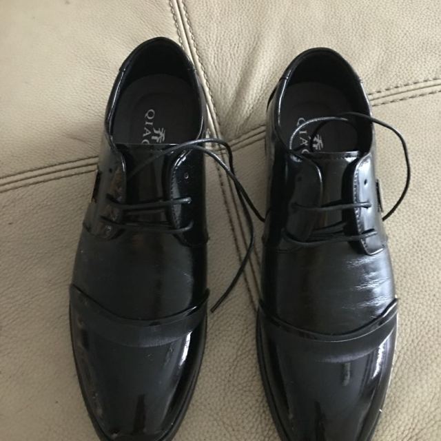 乔奈经典商务皮鞋2016新品男鞋商务绅士皮鞋黑皮鞋包邮2301 黑色 39码