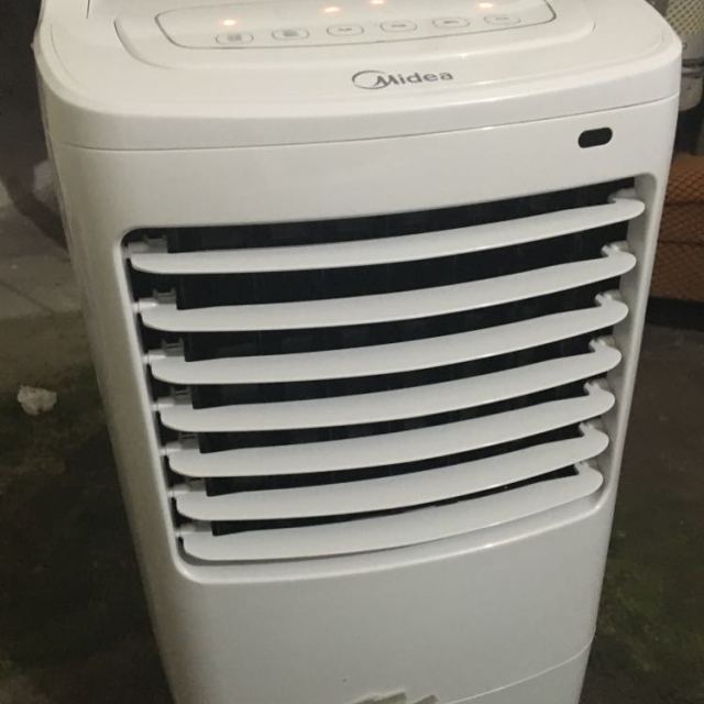 美的电风扇 冷风扇ac120-16brw 快速制冷 省电家用 移动静音 单冷遥控