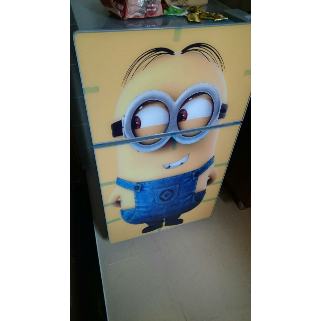 骆驼(camel)双门冰箱bcd-108 小黄人 108升家用节能静音两门小电冰箱