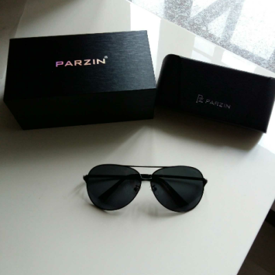 帕森parzin 男士时尚经典蛤蟆镜 偏光太阳镜男士 驾驶墨镜 8009