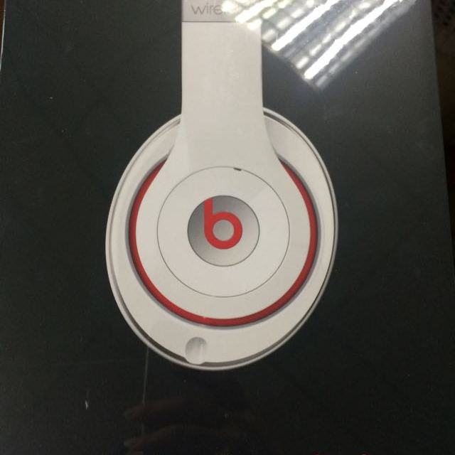 beats studio wireless 无线蓝牙版 头戴式耳机耳麦 白色