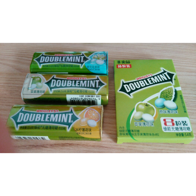 绿箭doublemint糖果苹果薄荷味35粒238g
