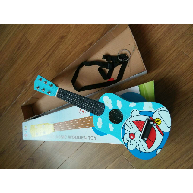 麦宝创玩 木制吉他儿童玩具吉他 民谣吉他 小吉它 可弹奏迷你吉他启蒙