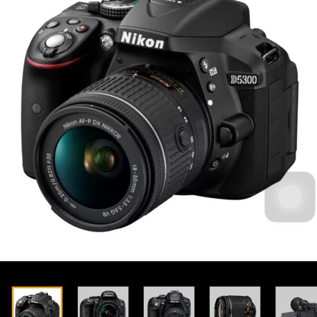 尼康 数码单反相机 d5300(af-p vr 18-55kit) 黑 原装包 16g卡