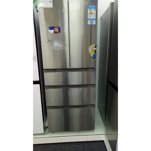 美的冰箱bcd-330wtzv (炫酷钢)