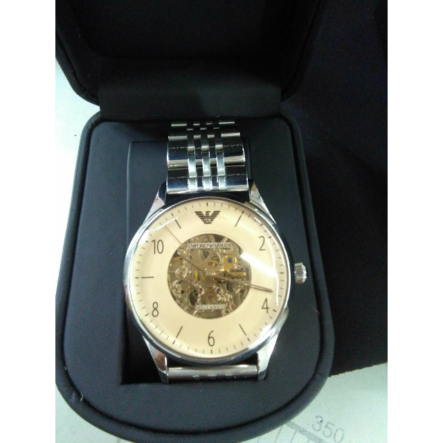 ar1922 emporio armani 阿玛尼手表男表 时尚镂空 钢带自动机械表指针