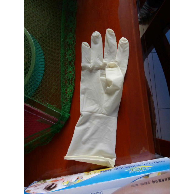 蓝帆 一次性pvc手套m中号100只/盒检查手术橡胶防护实验家用劳保工业