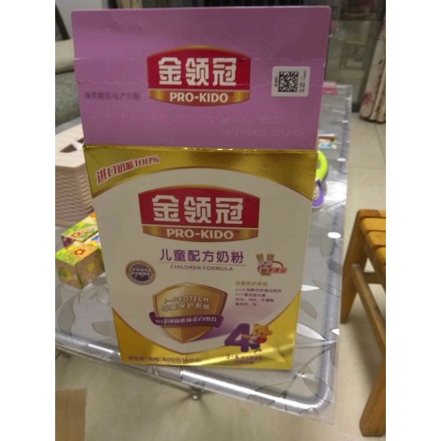 伊利金领冠4段儿童配方奶粉盒装400g