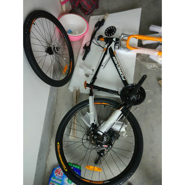 永久24寸/26寸转把24速山地车f11-16减震学生男女单车双碟刹自行车