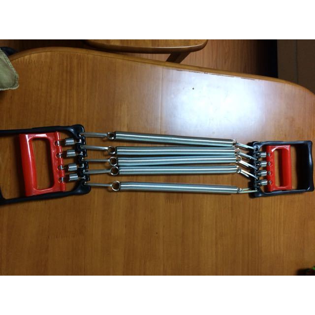 伊吉康 弹簧拉力器扩胸器 握力器 多功能家用健身器材臂力器体育用品