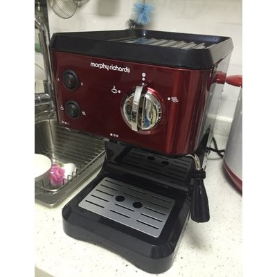 morphy richards/摩飛電器 mr4677摩飛意式蒸汽家用半自動咖啡機