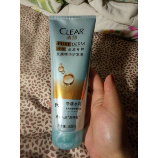 清扬clear净纯发膜精华护发素净漾水润200g联合利华