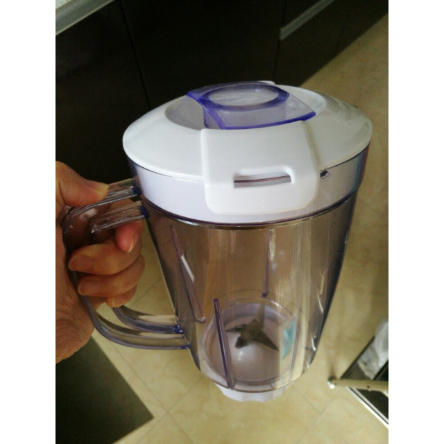 美的(midea)wbl25b26智能二合一搅拌机料理机果汁机果蔬机榨汁机 白色