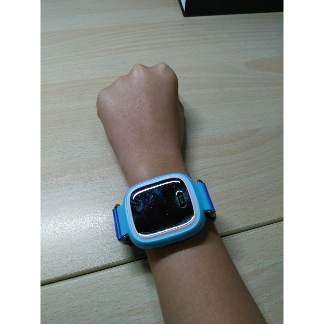 小天才y01电话手表蓝色皮质款 360度安全守护儿童安全卫士智能手表