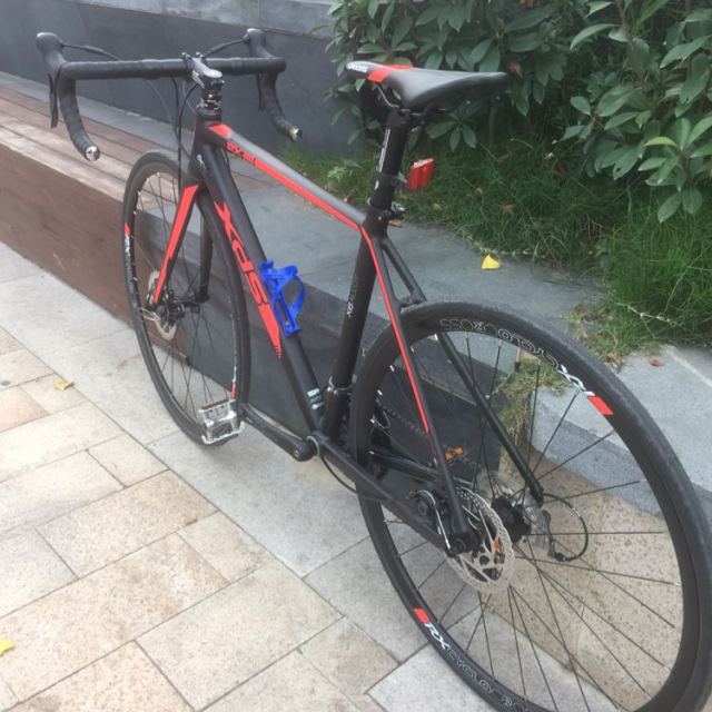 喜德盛公路车 rx310 禧玛诺16速 双碟刹 超轻碳纤前叉 弯把 公路