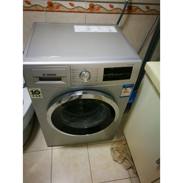 博世(bosch) xqg80-wan201680w 8公斤 变频降噪滚筒洗衣机(银色)