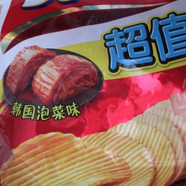 【苏宁易购超市】好丽友 好友趣 切片型马铃薯薯片(韩国泡菜味) 125g