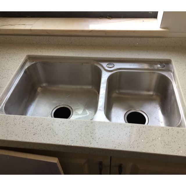 华帝卫浴vatti304不锈钢水槽双槽套装厨房洗菜盆洗碗水池厨盆加厚拉丝