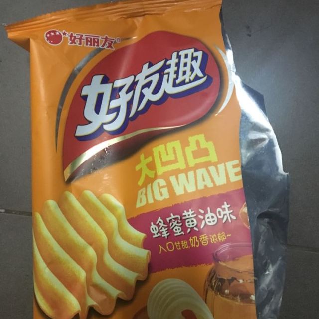 好丽友orion好友趣薯片蜂蜜黄油味75g15g