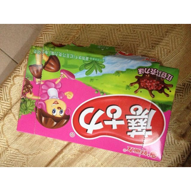 好丽友orion饼干蘑古力红豆巧克力味48g盒新老包装随机发货中