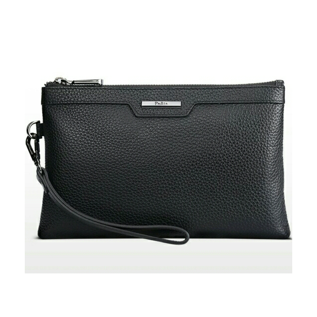 帕宾pabin真皮手包男士 商务大容量手拿包 头层牛皮长款手机包钱包手