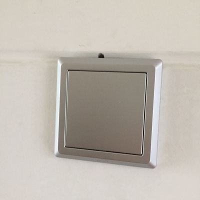 abb 开关插座 德逸银色空白面板白板ae504-s