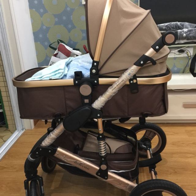 belecoo贝丽可橡胶防爆宝宝手推车婴儿车高景观婴儿手推车535-q3土豪