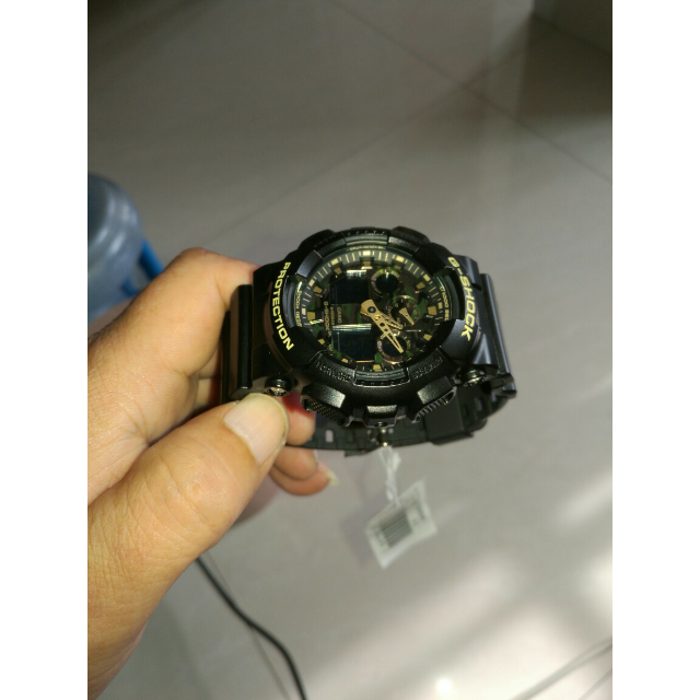 casio卡西歐手錶g-shock 大盤雙顯軍事風迷彩男表 ga-100cf-1a9防水