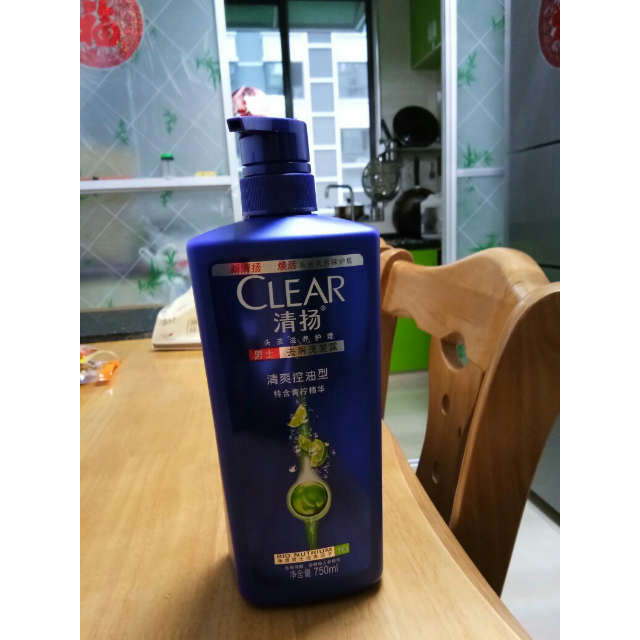 吴亦凡同款清扬clear男士去屑洗发露清爽控油型750g所有发质联合利华