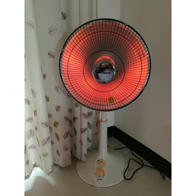 艾美特远红外线小太阳 取暖器hf1214t-w 台地式 家用 办公室 节能 电