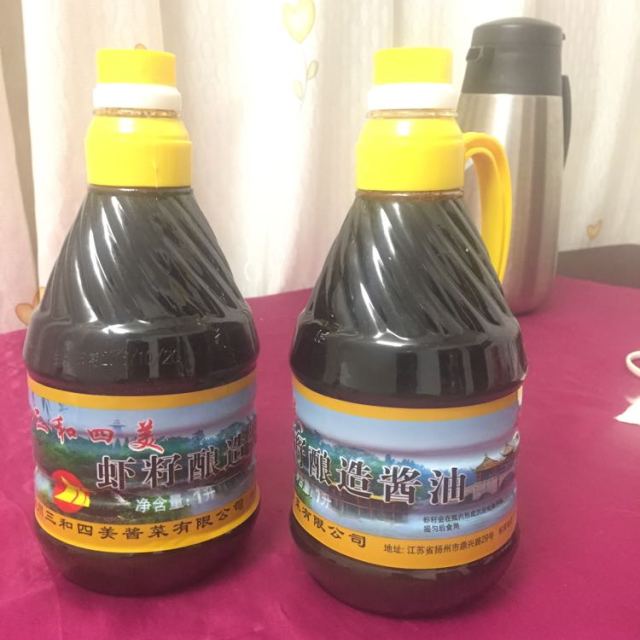 四美虾籽酿造酱油1l2瓶