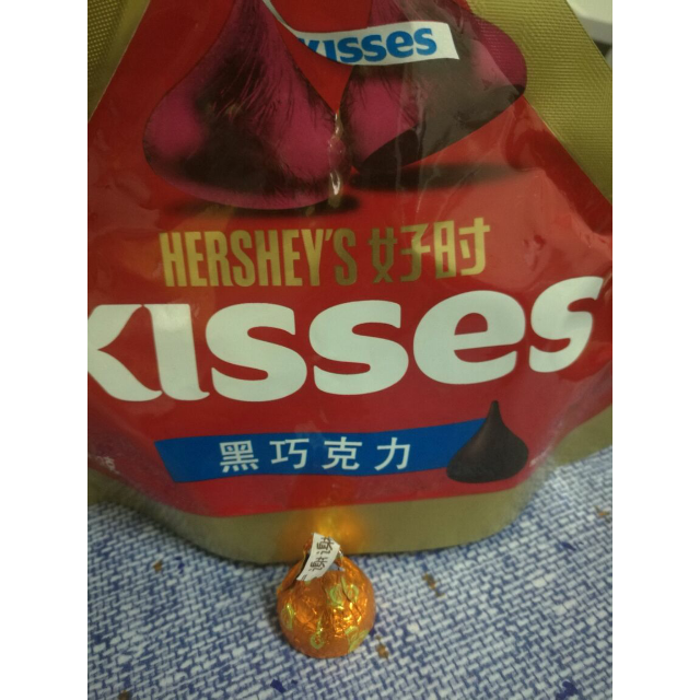 好时kisses好时之吻黑巧克力82g
