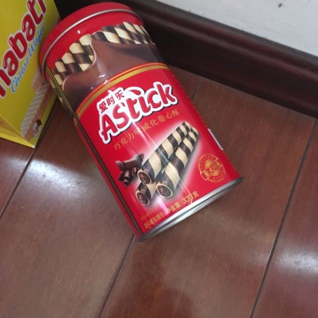 【苏宁易购超市】爱时乐astick巧克力威化卷心酥巧克力330g/罐印度尼