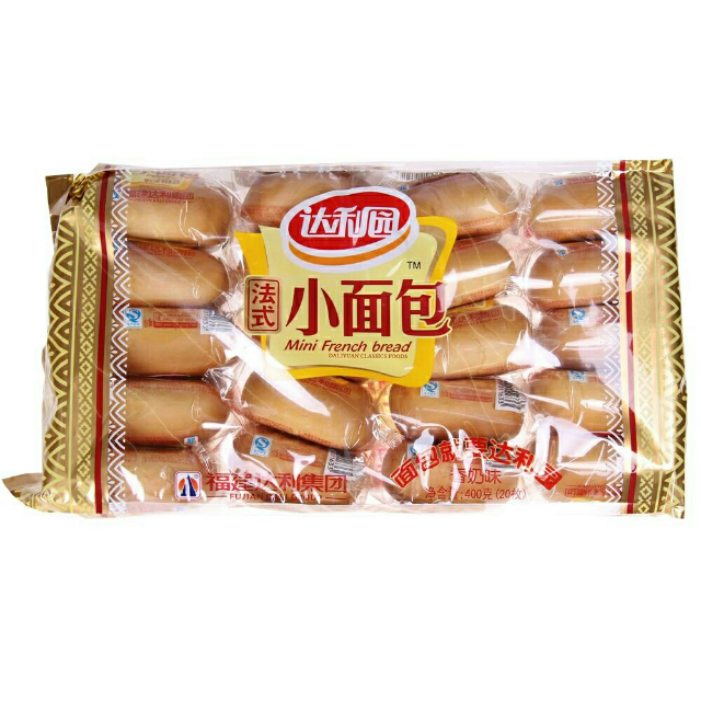 达利园糕点面包零食法式小面包400g香奶味
