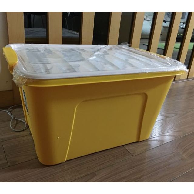 【苏宁易购超市】茶花 58l悦巧收纳箱28100塑料收纳盒 储物箱 大容量