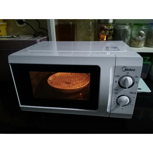 美的(midea) m1-211a 微波炉 白色 21l 经典实用