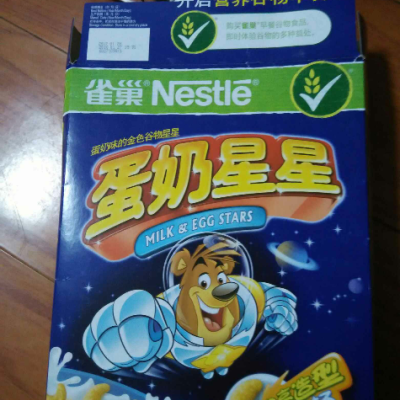 雀巢 谷物早餐 蛋奶星星500g/盒