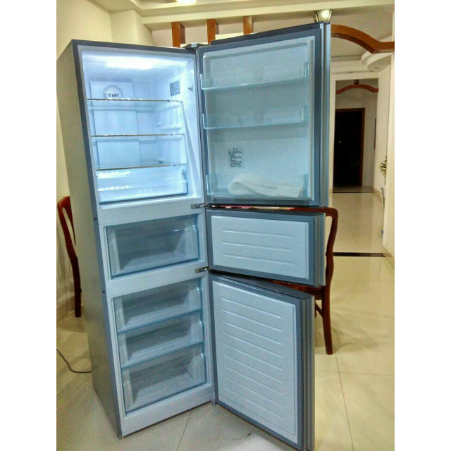 海尔(haier)bcd-258wdpm 258升三门冰箱 风冷无霜 畅享新鲜 abt杀菌