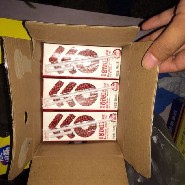 【苏宁易购超市】 维维 谷动红豆浓浆 植物蛋白 营养相伴250ml*18