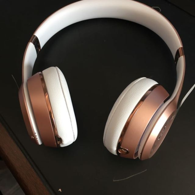 玫瑰金色 新品 beats solo3 wireless 头戴式无线蓝牙耳机 无线运动