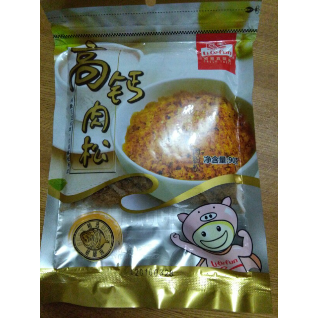 > 【苏宁易购超市】立丰高钙肉松90g商品评价 > 味道偏甜,松脆,入口.