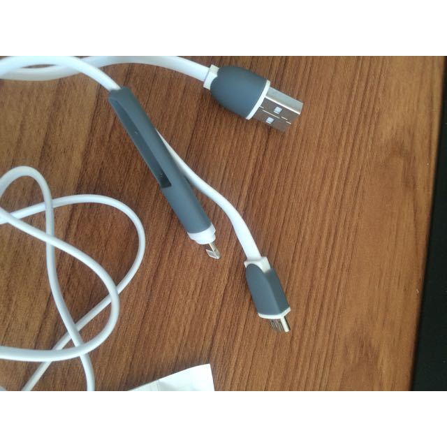 麦车饰 汽车手机充电线车家两用 苹果安卓通用二合一usb车载充电器