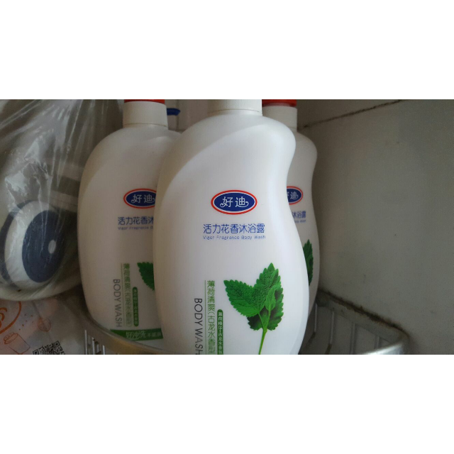 【苏宁易购超市】好迪活力花香沐浴露薄荷清爽(古龙水香型)750ml