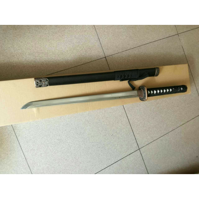 龙泉铸剑谷 狂影直刀 日本武士刀 打刀 2种款式 一体刀身 龙泉手工