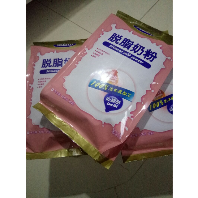 完达山脱脂奶粉(低脂肪高蛋白高钙)袋装400克