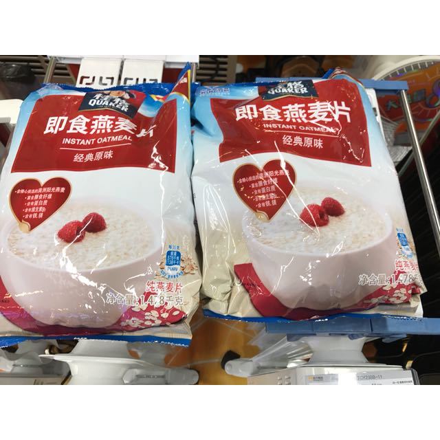 【苏宁易购超市】桂格即食燕麦片1478g超值装 原味早餐冲饮燕麦片杂粮